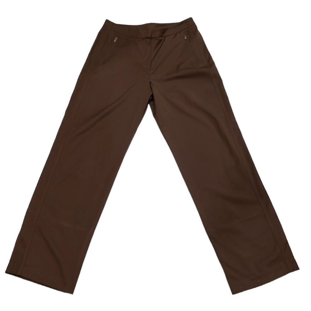 Tail Women sz 12 Pants Activewear Golf Outdoor Microfiber Stretch Wide Leg Brown